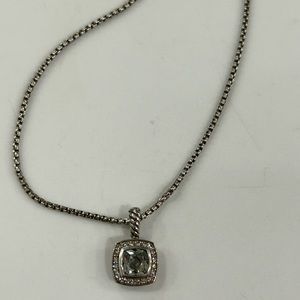 David Yurman Prasiolite Petite Albion Pendant Necklace